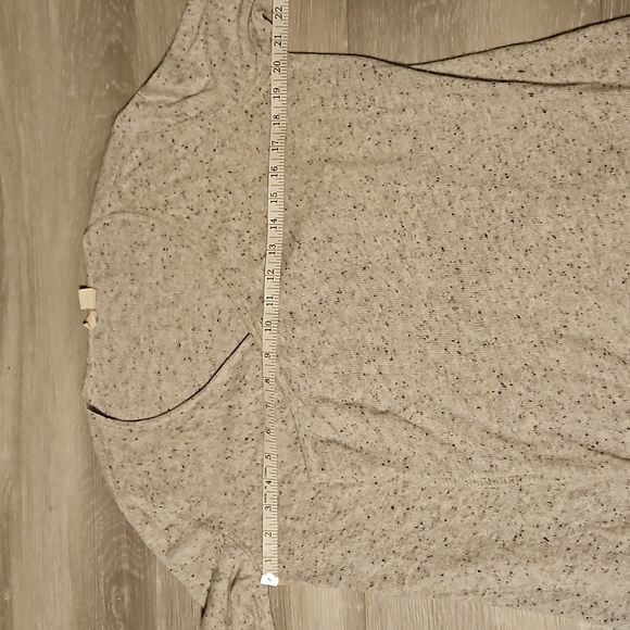 💀Moth Lyra Bell Sleeve Waterfall Cardigan/Sweater in Light Speckled Grey - Picture 14 of 16